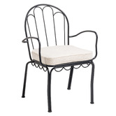 Business and Pleasure Co White Al Fresco Outdoor Chair Pad
