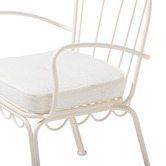Business and Pleasure Co White Al Fresco Outdoor Chair Pad