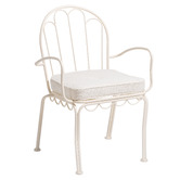 Business and Pleasure Co White Al Fresco Outdoor Chair Pad