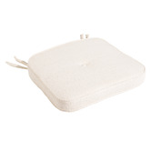 Business and Pleasure Co White Al Fresco Outdoor Chair Pad