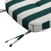 Business and Pleasure Co Striped Terry Outdoor Chair Pad