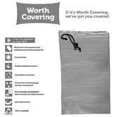 Worth Covering Grey Divide Sun Lounger Cover