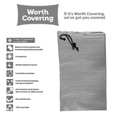 Worth Covering Grey Divide Round Outdoor Table Cover