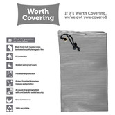 Worth Covering Grey Divide Rectangular Outdoor Table Cover