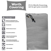 Worth Covering Grey Divide Rectangular Outdoor Table Cover