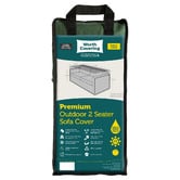 Worth Covering Black Divide Outdoor Sofa Cover