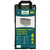Worth Covering Forest Green Divide Rectangular Outdoor Table Cover