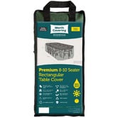 Worth Covering Forest Green Divide Rectangular Outdoor Table Cover