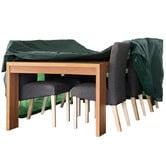 Worth Covering Forest Green Divide Rectangular Outdoor Table Cover