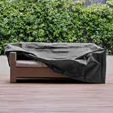 Worth Covering Black Divide Outdoor Sofa Cover