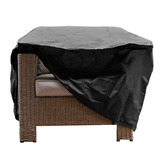 Worth Covering Black Divide Outdoor Sofa Cover