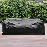 Worth Covering Black Divide Outdoor Sofa Cover