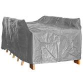 Worth Covering Grey Divide Rectangular Outdoor Table Cover