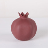 Lily &amp; The Cherry Tree Purple Pomegranate Ceramic Vase