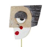 Lily &amp; The Cherry Tree Black &amp; Cream Pablo Mask Statue