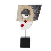 Lily &amp; The Cherry Tree Black &amp; Cream Pablo Mask Statue