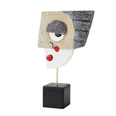 Lily &amp; The Cherry Tree Black &amp; Cream Pablo Mask Statue