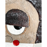 Lily &amp; The Cherry Tree Black &amp; Cream Pablo Mask Statue