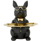 Lily &amp; The Cherry Tree Bulldog with Rectangular Tray Statue