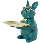 Lily &amp; The Cherry Tree Bulldog with Rectangular Tray Statue