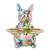 Lily &amp; The Cherry Tree Bulldog with Rectangular Tray Statue