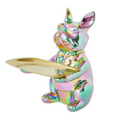 Lily &amp; The Cherry Tree Bulldog with Rectangular Tray Statue