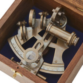 Lily &amp; The Cherry Tree Sextant Brass Ornament with Box