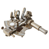Lily &amp; The Cherry Tree Sextant Brass Ornament with Box