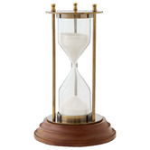 Lily &amp; The Cherry Tree 5 Minute Hourglass Brass Ornament