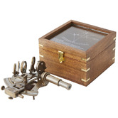 Lily &amp; The Cherry Tree Sextant Brass Ornament with Box