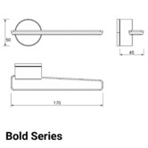 Luxterior Bold Privacy Door Handle