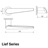Luxterior Lief Privacy Door Handle