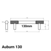 Luxterior Auburn Brass Cabinet Handle