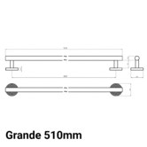 Luxterior Grande Brass Cabinet Handle