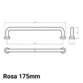 Luxterior Rosa Brass Cabinet Handle
