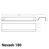Luxterior Nevaeh Brass Cabinet Pull Handle