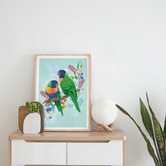 Diesel &amp; DUTCH 1000 Piece Rainbow Lorikeets Wall Puzzle
