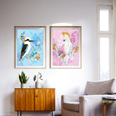 Diesel &amp; DUTCH 1000 Piece Cockatoo Blush Wall Puzzle