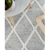 Ruglife Grey Lincoln Hand-Woven New Zealand Wool-Blend Rug
