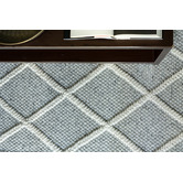 Ruglife Grey Lincoln Hand-Woven New Zealand Wool-Blend Rug