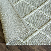 Ruglife Sand Lincoln Hand-Woven New Zealand Wool-Blend Rug