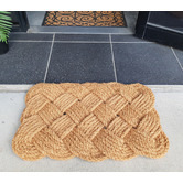 Ruglife Natural Knotted Rope Coir Doormat