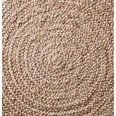 Ruglife Natural Hand-Braided Denise Jute Round Rug