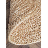 Ruglife Natural Hand-Braided Denise Jute Round Rug