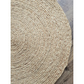 Ruglife Brown Hanson Hand-Knotted Jute Round Rug