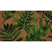 Ruglife Green Leaf Coir Doormat