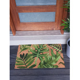 Ruglife Green Leaf Coir Doormat