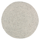 Ruglife Cream Audun Braided Wool Round Rug