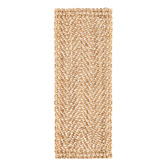 Ruglife Natural Gold &amp; Ivory Matvey Hand-Woven Jute Runner