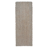 Ruglife Light Grey Dasoda Hand-Loomed Wool &amp; Jute Runner